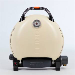  Газовый гриль O-GRILL 700T bicolor black-cream + адаптер А