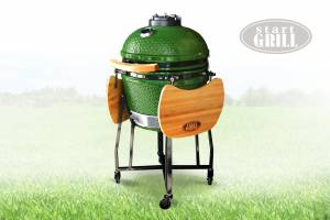 Керамический гриль Start Grill зеленый, 48 см — фото 2 Керамический гриль Start Grill зеленый, 48 см — фото 2