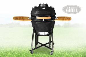 Керамический гриль со стеклянным окошком Start Grill черный, 57 см Керамический гриль со стеклянным окошком Start Grill черный, 57 см