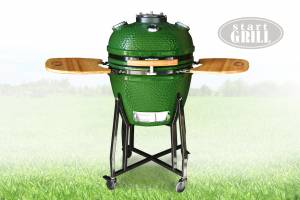 Керамический гриль со стеклянным окошком Start Grill зеленый, 57 см Керамический гриль со стеклянным окошком Start Grill зеленый, 57 см