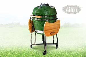 Керамический гриль со стеклянным окошком Start Grill зеленый, 57 см Керамический гриль со стеклянным окошком Start Grill зеленый, 57 см
